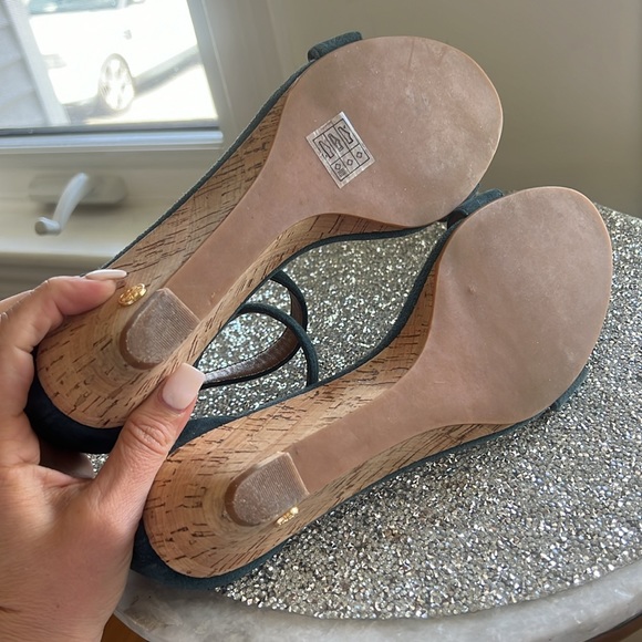 Tory Burch Savannah Wedge Sandals size 9.5 - Picture 6 of 8